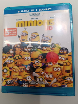 Minions 3D Blu-Ray like new, dubbed
