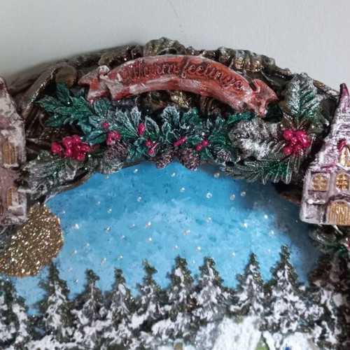 Christmas decoration new, 30 cm foam wreath