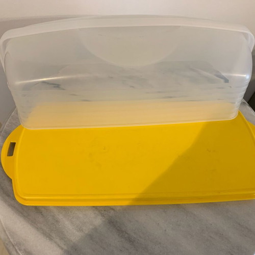 Tupperware cake and pie container new
