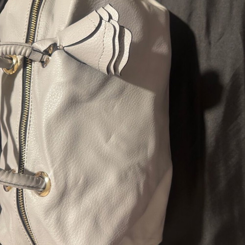 Zara faux leather bag like new, shoulder, gray