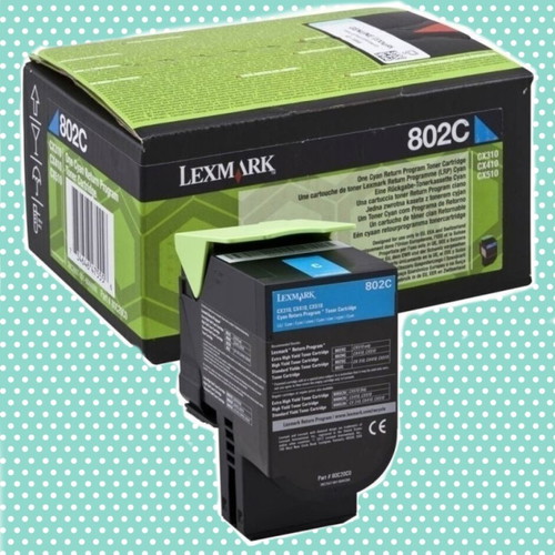 Lexmark Cyan 802C Toner genuine new