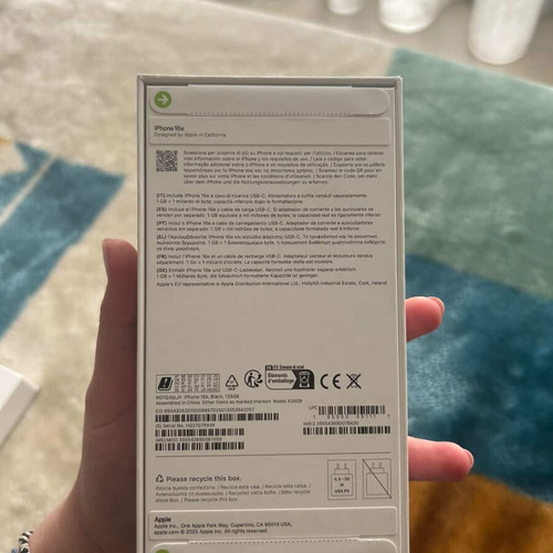 IPhone 16e καινούργιο, σφραγισμένο στο κουτί, 128GB, μαύρο