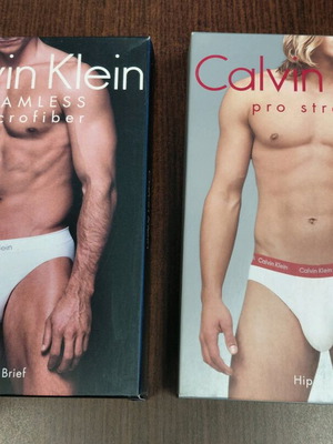 Calvin Klein men's briefs black size S new, pack of 2
