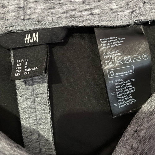 H&M high-waisted skirt used, size small, gray