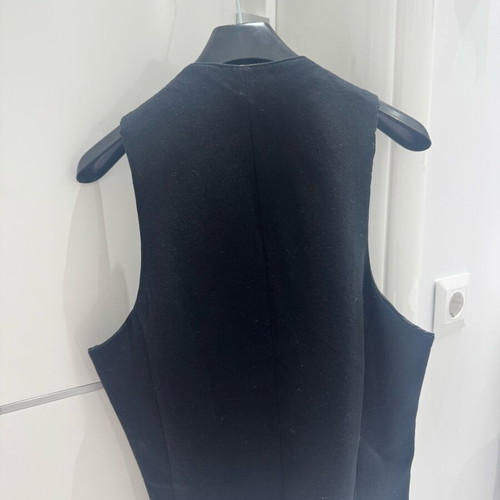 Men's reversible vest S like new, black and gray