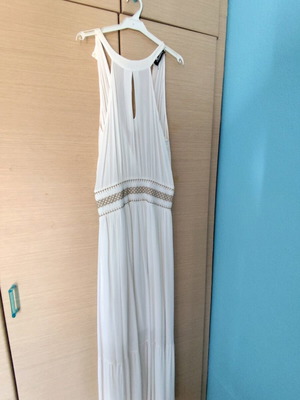 Paranoia Ancient Greek Dress new, size M, white with gold detail