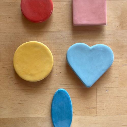 Ceramic magnets like new, pack of 5 pieces