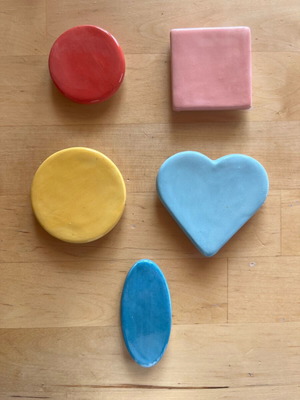 Ceramic magnets like new, pack of 5 pieces