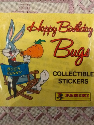 Σφραγισμένο φακελάκι Panini Happy Birthday Bugs καινούργιο