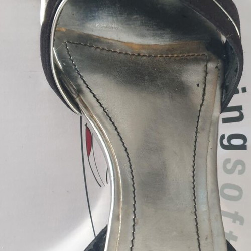 Franco Sarto women's sandals size 39 used, black and silver