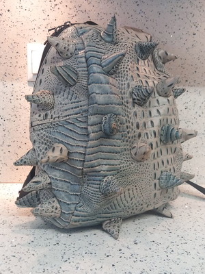 MadPax Backpack Dragon Design Like New Gray