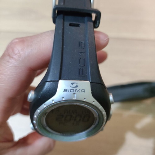 Sigma PC 15 heart rate monitor with chest strap