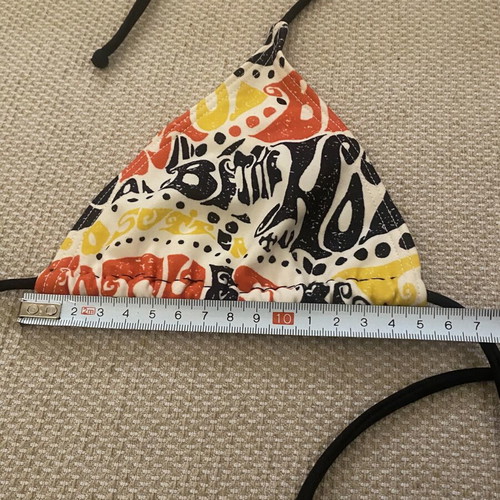 Mystico Triangle Bikini Top like new, multicolor, size M