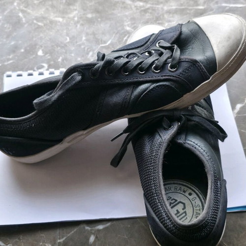 G-Star Raw leather men's athletic shoes used, size 44, black