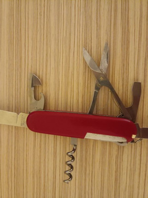 Swiss pocket knife used, multi-tool