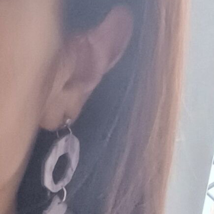 Handmade Long Earrings Purple Lilac