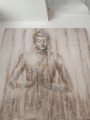 Handmade painting charcoal and glitter paint layer on canvas 100x100 new