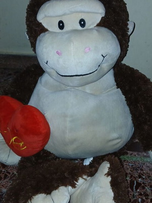 Plush toy μαϊμού love μεγάλος μεταχειρισμένο