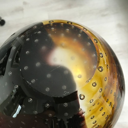 Murano Bullicante Amber Bowl like new, Poli style