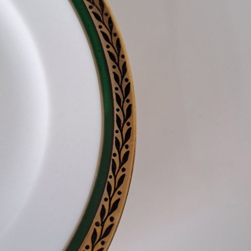 Jaeger serving plate set 6 pcs Ø15cm Bavaria Germany vintage porcelain