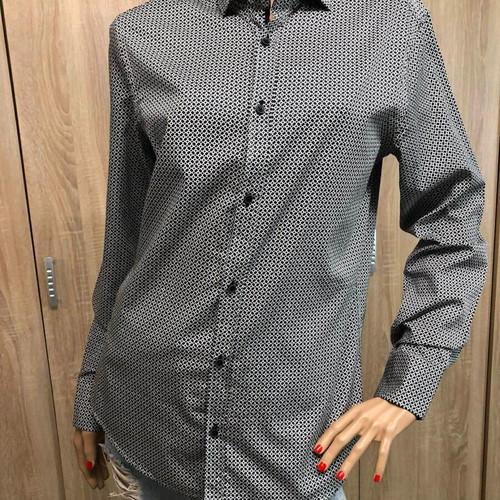 Brand's shirt new, size M, cotton, black and white