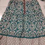SHEIN Boho Maxi Dress with Ethnic Pattern in Turquoise Green-Bordeaux, L