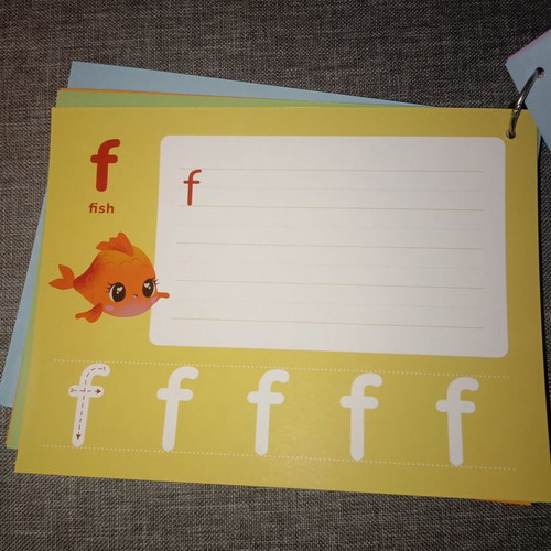 English Alphabet Learning book like new with erasable marker