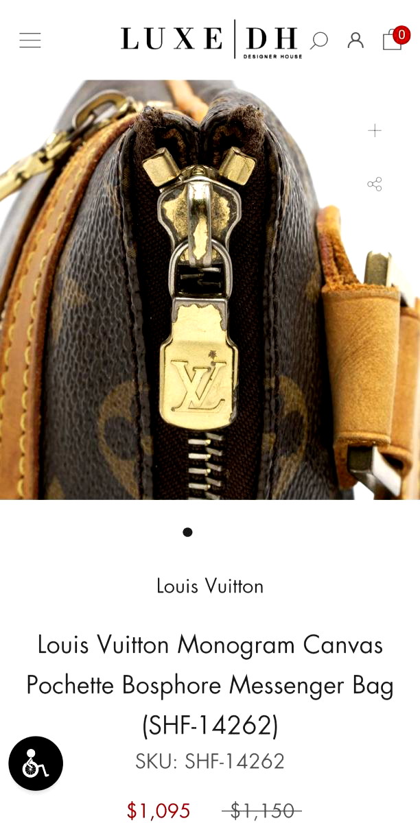 Louis Vuitton Monogram Canvas Pochette Bosphore Messenger Bag (SHF