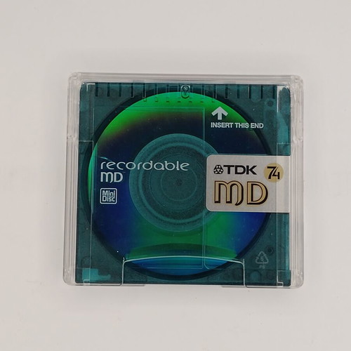 TDK MD 74 Color Series green MiniDisc used