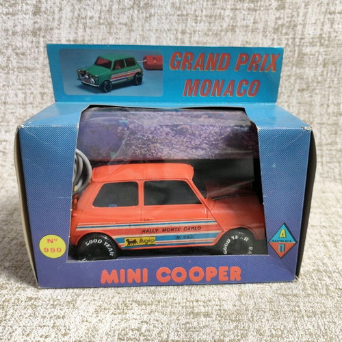 Grand Prix Monaco Mini Cooper Battery Remote Control Vintage 80s New