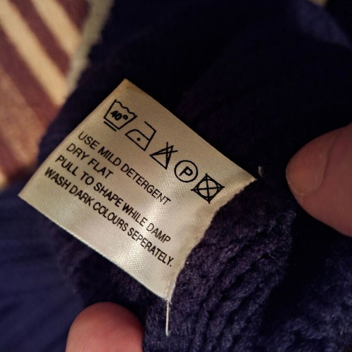 Freeport acrylic pullover Large like new blue