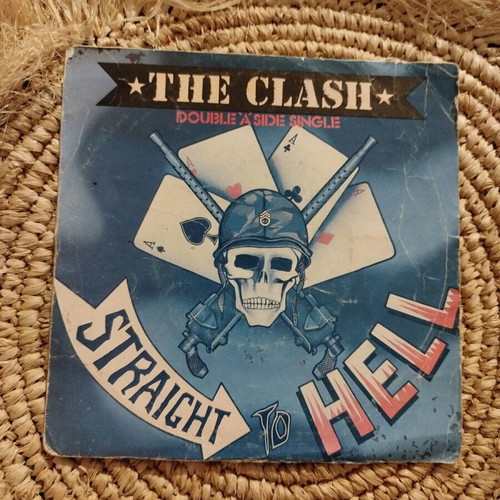 The Clash 45 RPM record used, 7-inch rock single