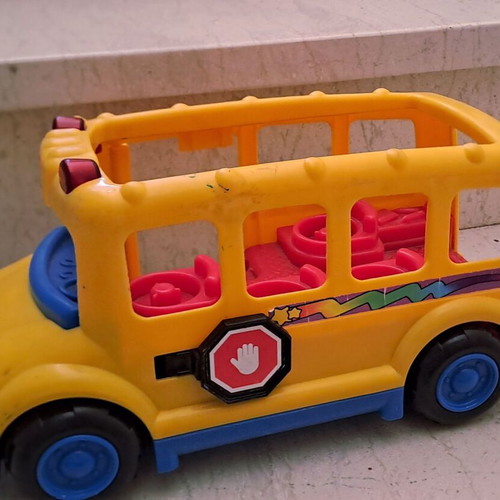 Little People Fischer Price school bus used with signs of wear