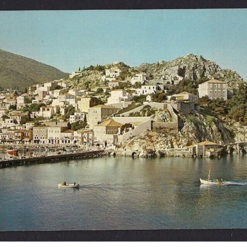 Hydra general view postcard used