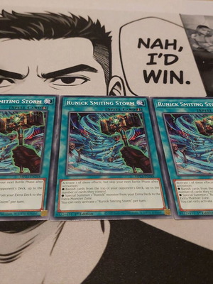 Runick Smiting Storm x3 σαν καινούργιο, 1η Έκδοση