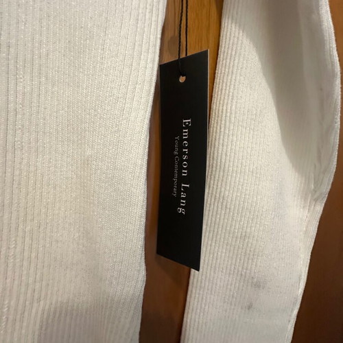 Emerson Lang Women's White Blouse L New