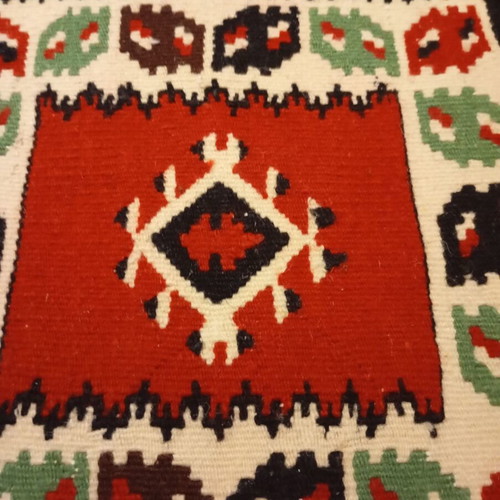 Vintage Kilim Table Linens Set of 3 in Like New Condition