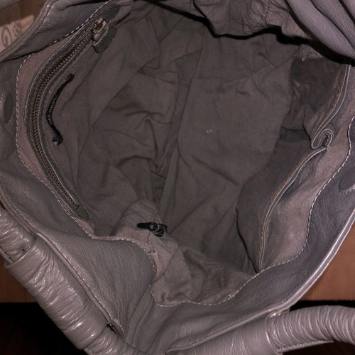 SITA MURT leather grey shoulder bag used with minor defect