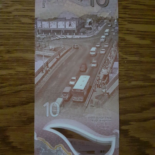 Barbados Islands 10 Dollars 2022 New Polymer Banknote P#82 UNC