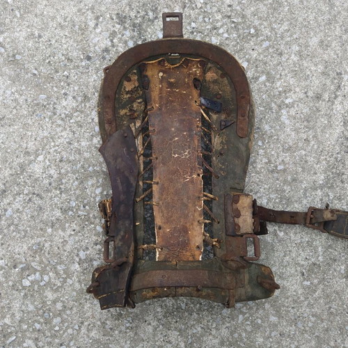 Military saddle of cavalry officers A, B Balkan wars used