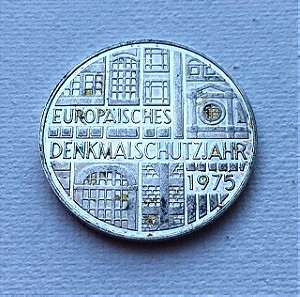 1975-F, 5 Mark Γερμανία, 3 μάρκα γερμανικά !