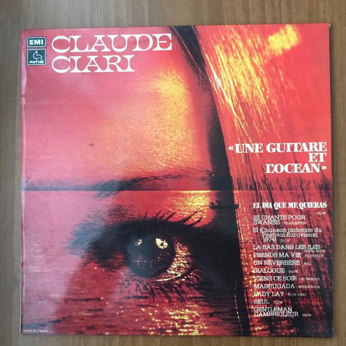 Claude Ciari Une Guitare Et L'Ocean vinyl record like new, Latin