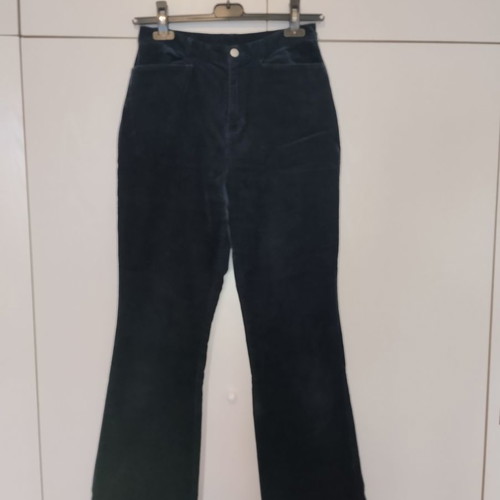 Talbots blue corduroy velvet pants used, size S