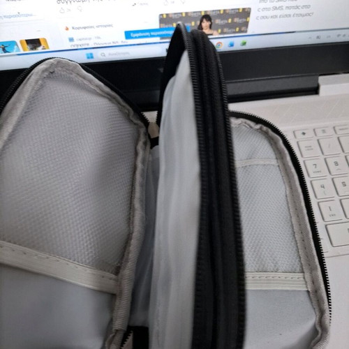 Double Storage Case with 2 Separate Zippers New