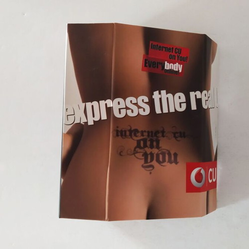 Vodafone CU box used, cardboard