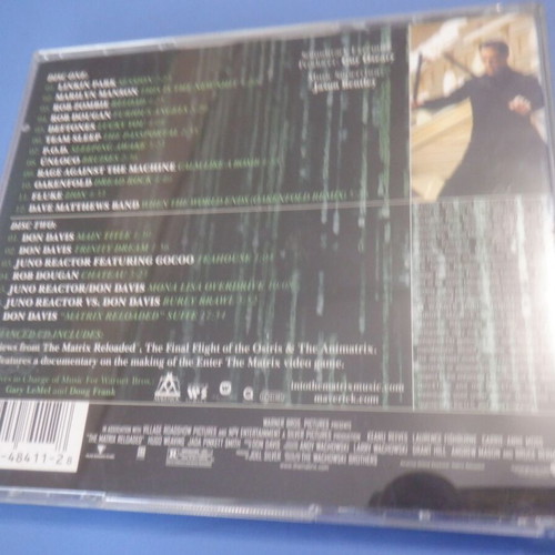 Matrix Reloaded soundtrack double CD
