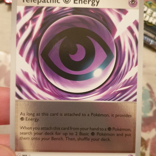 Telepathic Energy Pokemon Card new