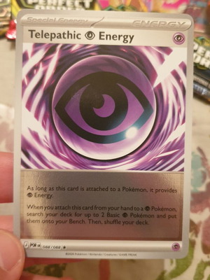 Telepathic Energy Pokemon Card new