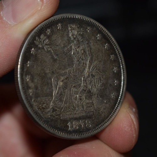 Trade Dollar 1878 Silver Used