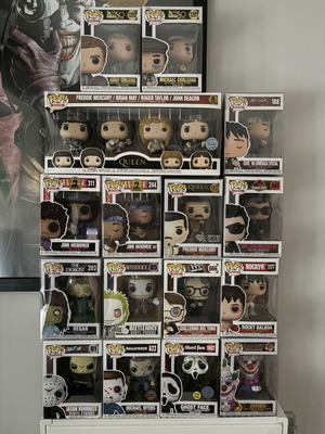 Funko Pop figures like new, various characters